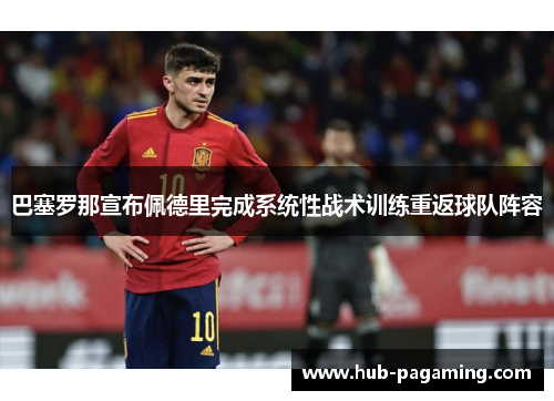 巴塞罗那宣布佩德里完成系统性战术训练重返球队阵容 巴塞罗那宣布佩德里完成系统性战术训练重返球队阵容
